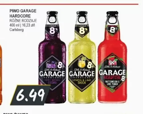 Piwo Garage Hardcore Lemon & Lime Shock promocja w Słoneczko