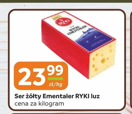 Ser żółty Ementaler Ryki luz promocja w Społem Częstochowa