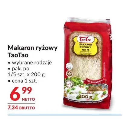 Makaron ryżowy TaoTao promocja w Makro