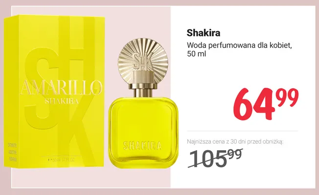 Woda perfumowana dla kobiet Shakira promocja w Rossmann