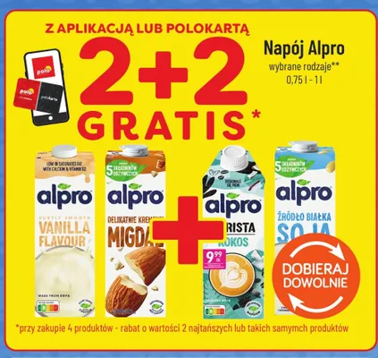 Napój sojowy Alpro o smaku waniliowym promocja w POLOmarket