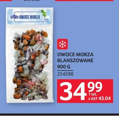 Owoce morza blanszowane promocja w Selgros