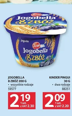 Jogurt Jogobella 8 Zbóż Zott promocja w Selgros