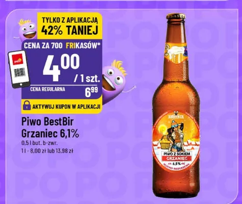 Piwo BestBir Grzaniec 6,1% promocja w POLOmarket