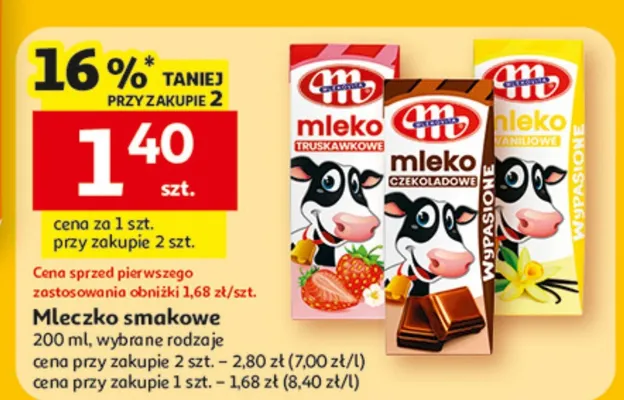 Mleczko smakowe promocja w Auchan