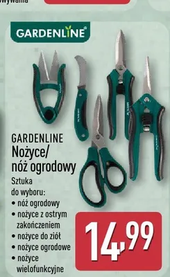 Nożyce i nóż ogrodowy GARDENLINE promocja w Aldi