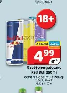 Napój energetyczny Red Bull bez cukru promocja w Delfin