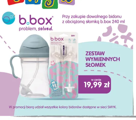 Zestaw wymiennych słomek b.box promocja w Smyk