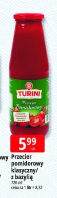 Przecier pomidorowy z bazylią Turini promocja w Leclerc