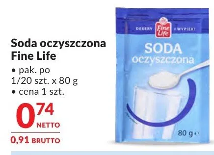 Soda oczyszczona Fine Life promocja w Makro