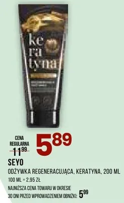 Odżywka regenerująca keratyna promocja w Drogerie Natura