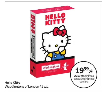 Karty do gry Hello Kitty Waddingtons of London promocja w Empik