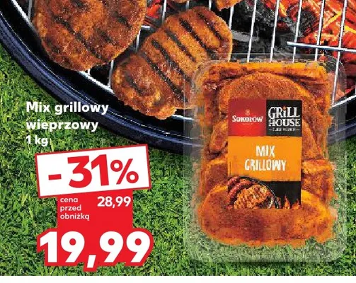 Mix grillowy wieprzowy Sokołów Grill House promocja w Kaufland
