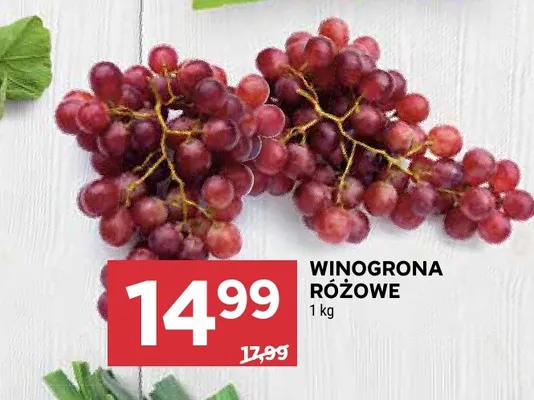 Winogrona różowe promocja w Stokrotka