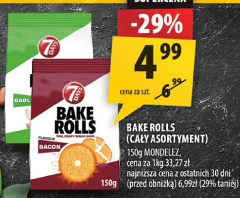 Bake rolls (cały asortyment) promocja w Arhelan