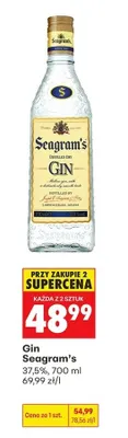 Gin Seagram's promocja w Biedronka
