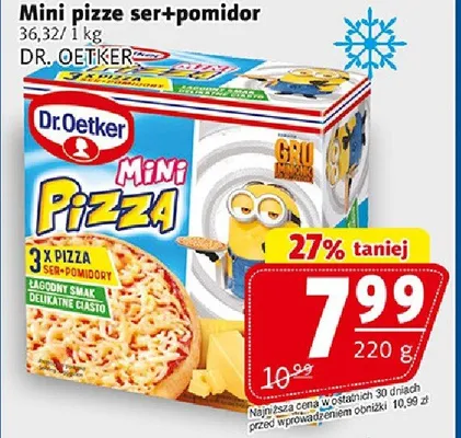 Mini pizze ser+pomidor promocja w Prim Market