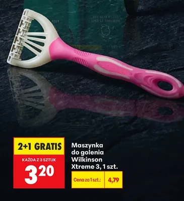 Maszynka do golenia Xtreme 3 2+1 GRATIS promocja w Biedronka