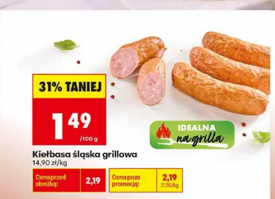 Kiełbasa śląska grillowa promocja w Biedronka