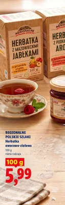 Herbatka owocowo-ziołowa z podkarpacką aronią Regionalne Polskie Szlaki promocja w Lidl