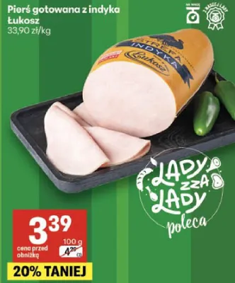 Pierś gotowana z indyka promocja w Delikatesy Centrum