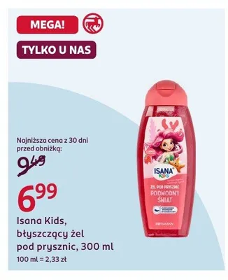 Błyszczący żel pod prysznic Kids promocja w Rossmann