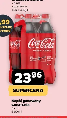 Napój gazowany Coca-Cola 4-pak promocja w Netto