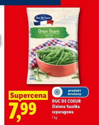 Zielona fasolka szparagowa Duc De Coeur promocja w Lidl