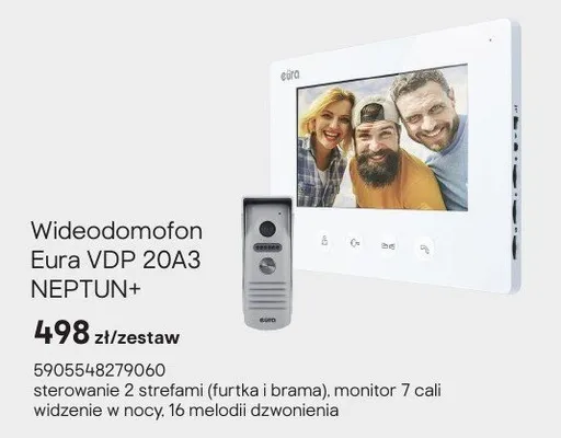 Wideodomofon VDP 20A3 NEPTUN+ promocja w Castorama