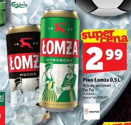 Piwo Łomża Wyborowe promocja w TOPAZ