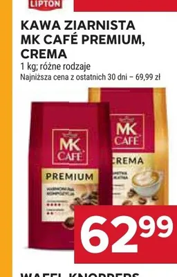 Kawa ziarnista MK Café Premium promocja w Stokrotka