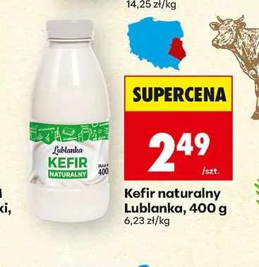 Kefir naturalny Lublanka promocja w Biedronka
