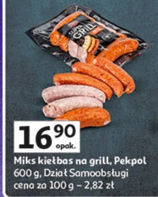 Mix kiełbas na grill promocja w Auchan
