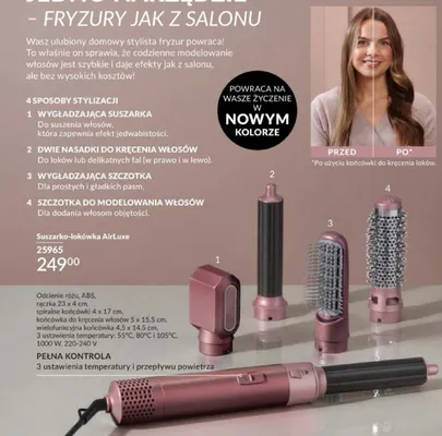 Suszarko-lokówka AirLuxe promocja w AVON
