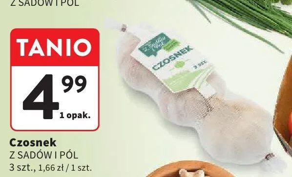 Czosnek Z Sadów i Pól promocja w Intermarche