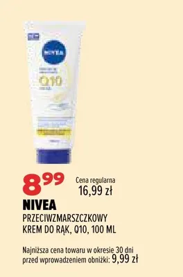 Przeciwzmarszczkowy krem do rąk Q10 Nivea promocja w Drogerie Natura