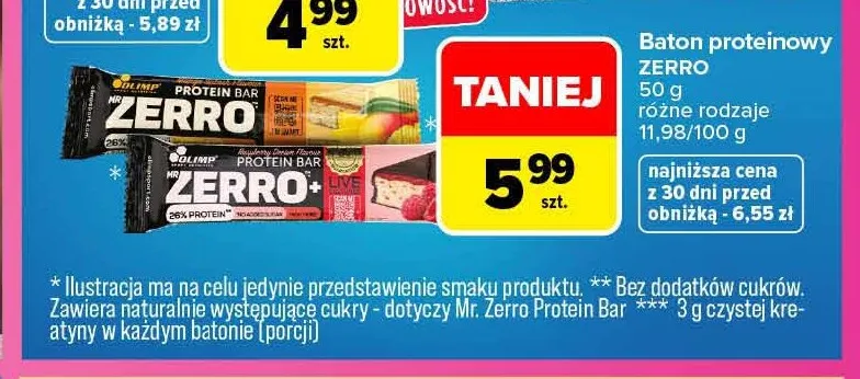 Baton proteinowy Zerro Olimp promocja w Carrefour