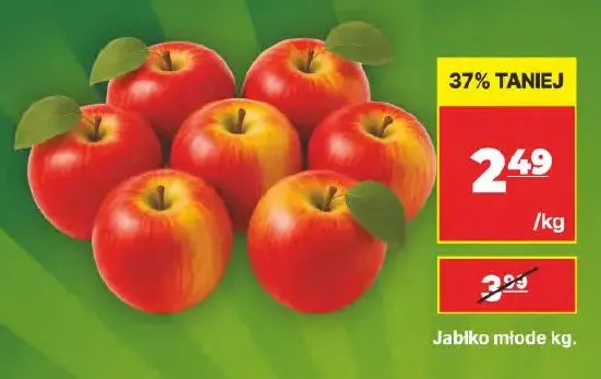 Jabłka młode promocja w API Market