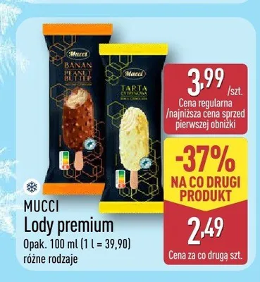 Lody premium Mucci promocja w Aldi