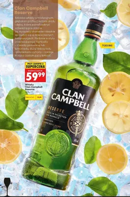 Whisky Clan Campbell Reserve promocja w Biedronka