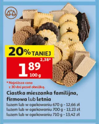 Ciastka mieszanka letnia promocja w Auchan