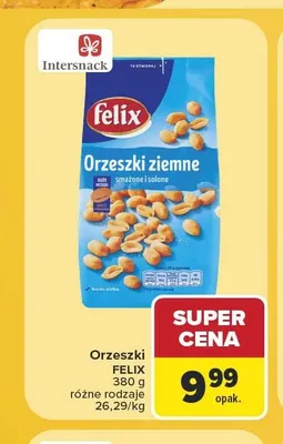 Orzeszki ziemne Felix promocja w Carrefour