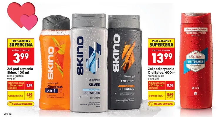 Żel pod prysznic Whitewater promocja w Biedronka
