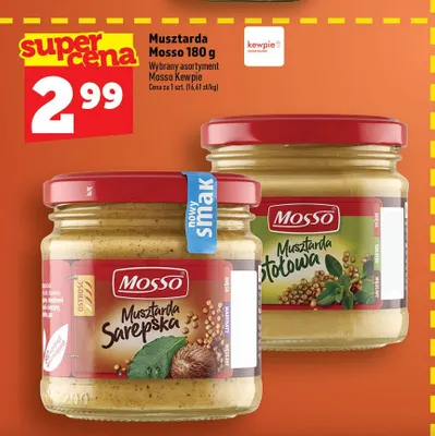 Musztarda sarepska Mosso promocja w TOPAZ