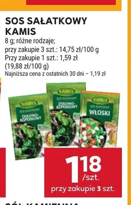 Sos sałatkowy Kamis promocja w Stokrotka