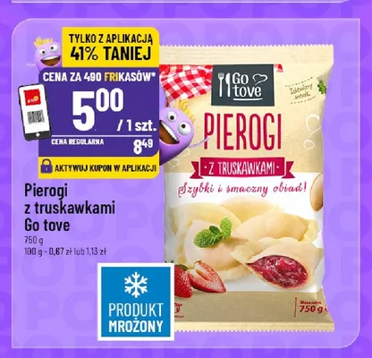 Pierogi z truskawkami Go tove promocja w POLOmarket