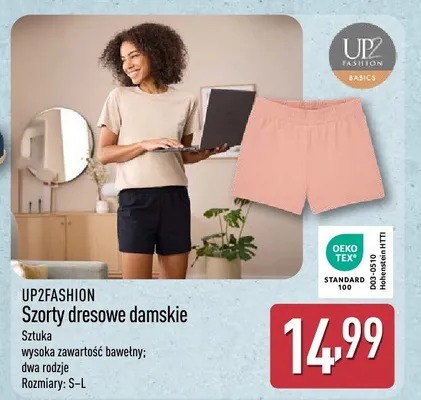 Szorty dresowe damskie Up2Fashion promocja w Aldi