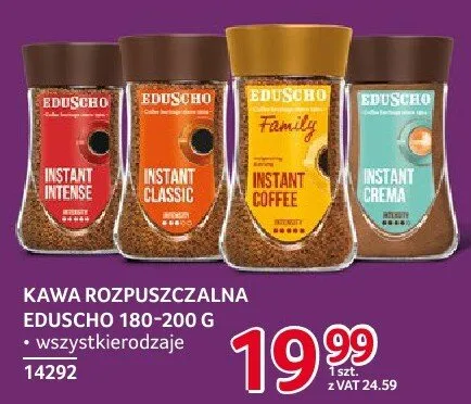 Kawa rozpuszczalna Eduscho 180-200 g wszystkie rodzaje promocja w Selgros