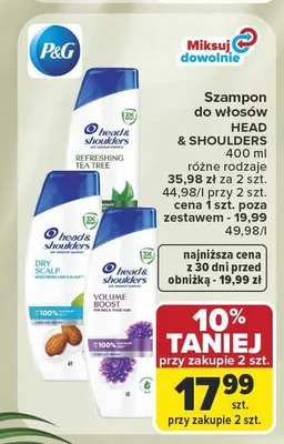Szampon do włosów Head & Shoulders Refreshing Tea Tree promocja w Carrefour Market