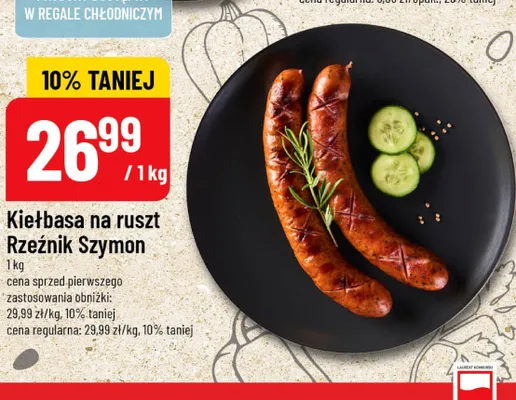 Kiełbasa na ruszt Rzeźnik Szymon promocja w POLOmarket
